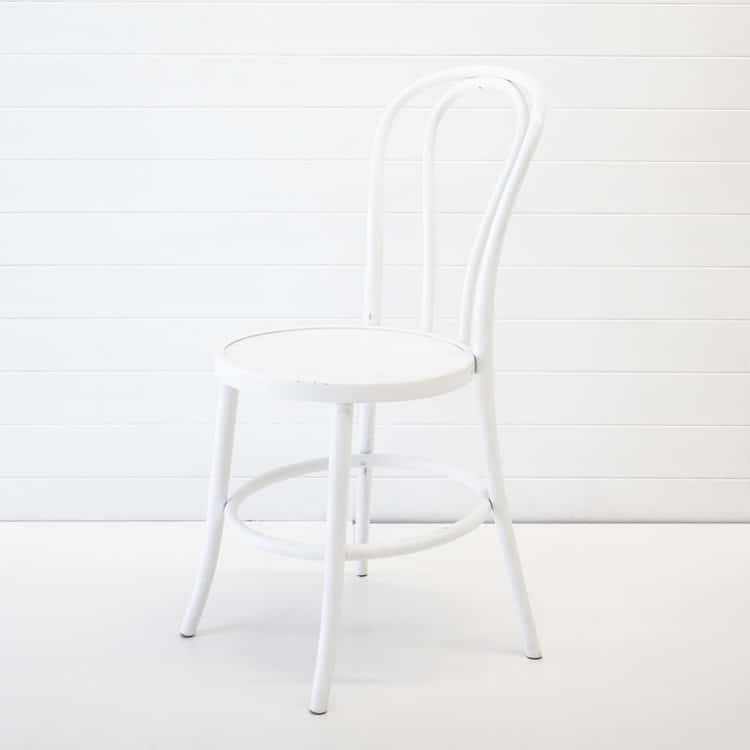 WHITE BENTWOOD CHAIR