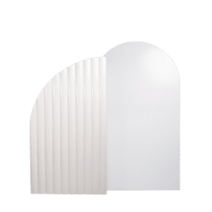 Arch Backdrop LARGE DUO - Cream Textured & White