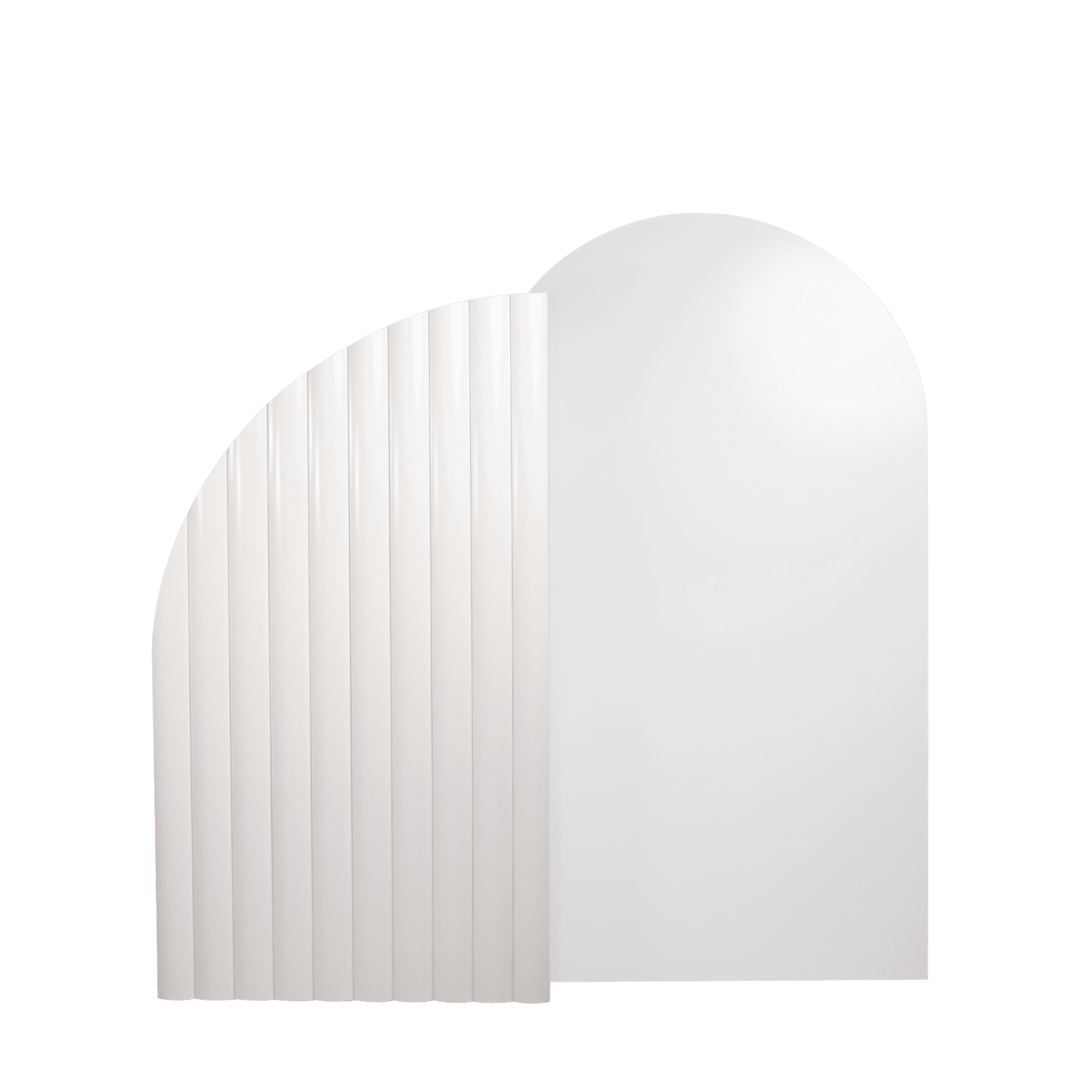 Arch Backdrop LARGE DUO - Cream Textured & White