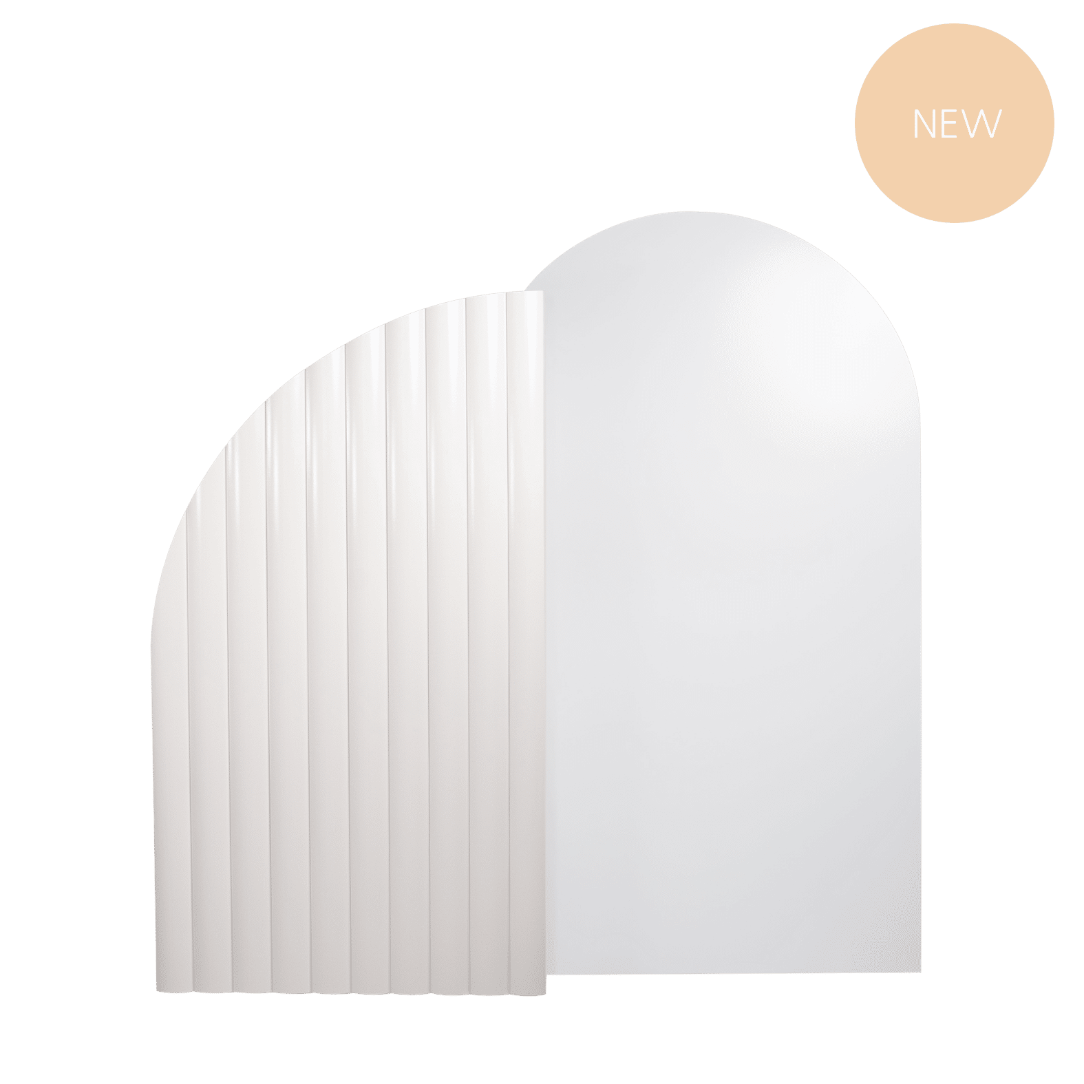 Arch Backdrop LARGE DUO - Cream Textured & White_New