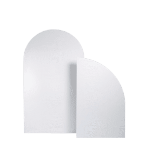 Arch Backdrop LARGE DUO - White & White