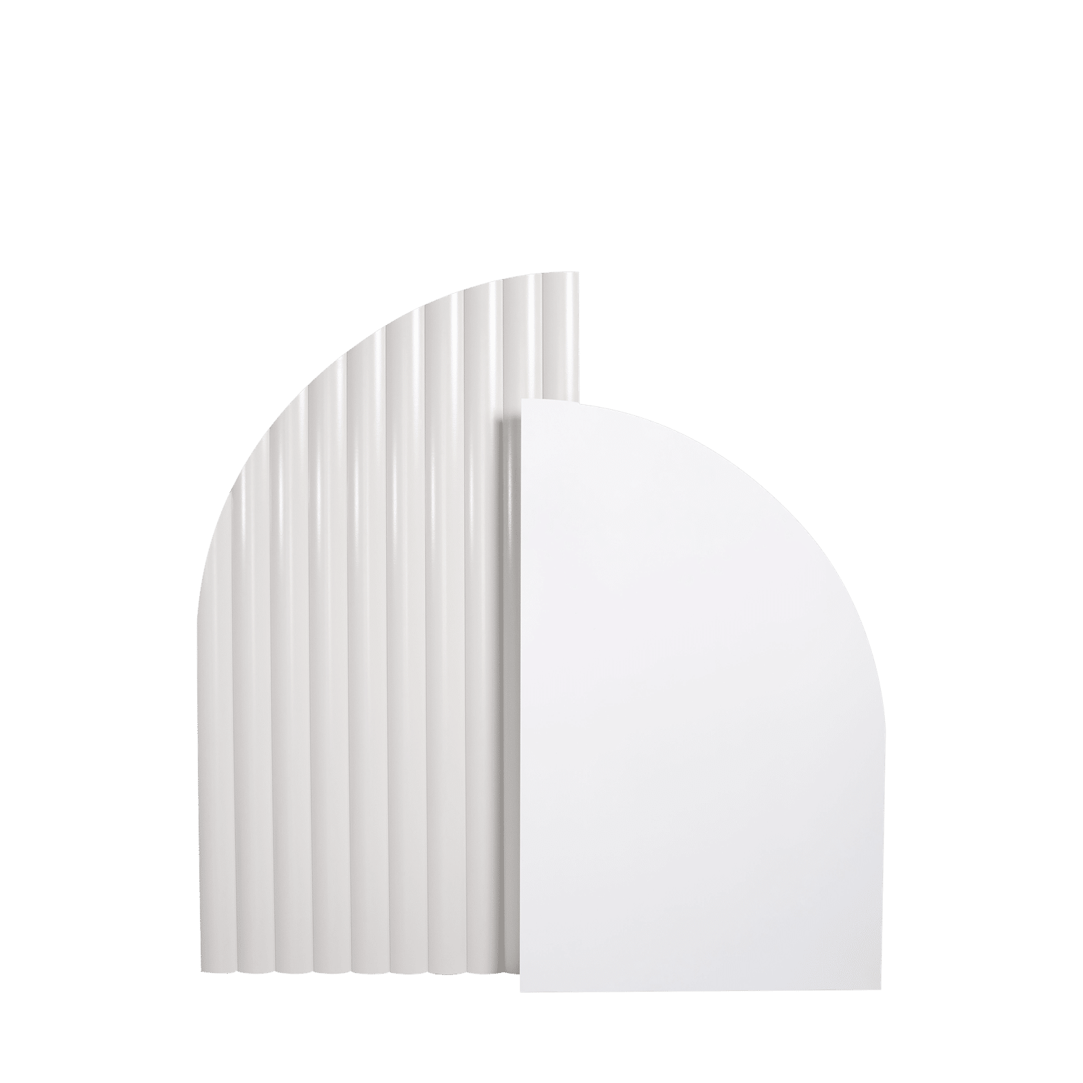 Arch Backdrop MEDIUM DUO - Cream Textured & White