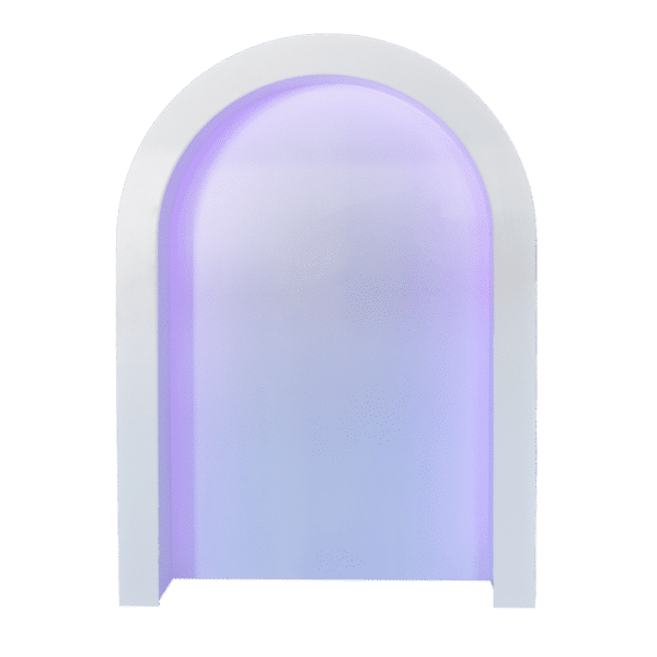 Arch back drops No shelfs lights on Purple