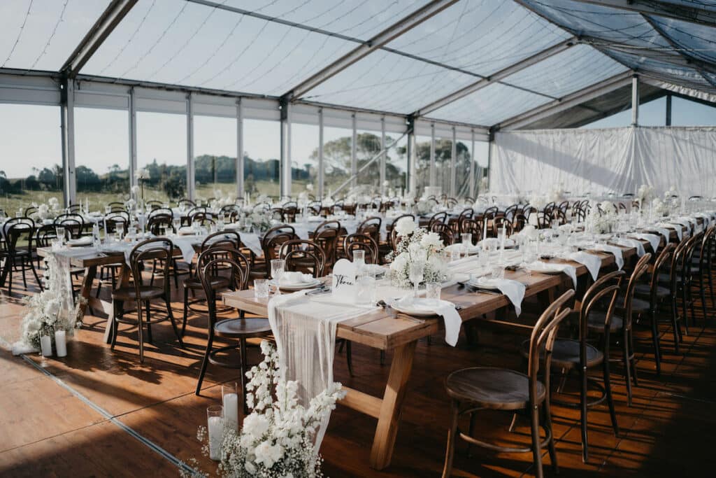 How to plan a marquee wedding reception hampton event hire13