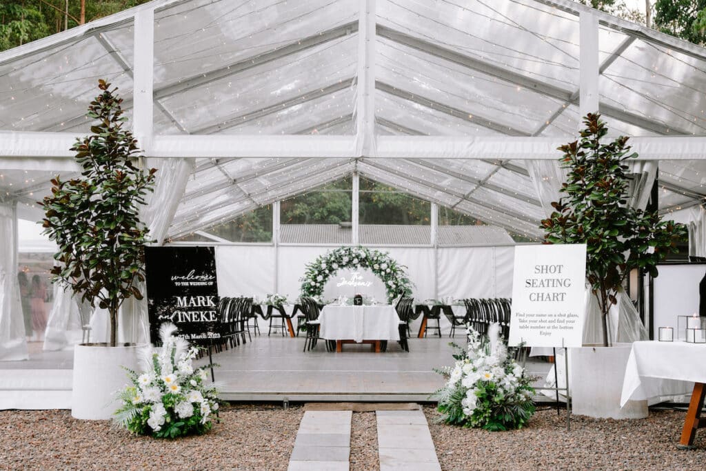 How to plan a marquee wedding reception hampton event hire8