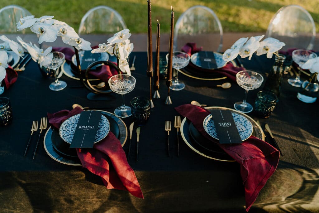 Moody Wedding Table Styling Ideas3 1