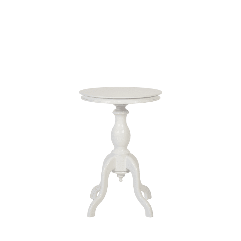 White Pedestal Table Hire