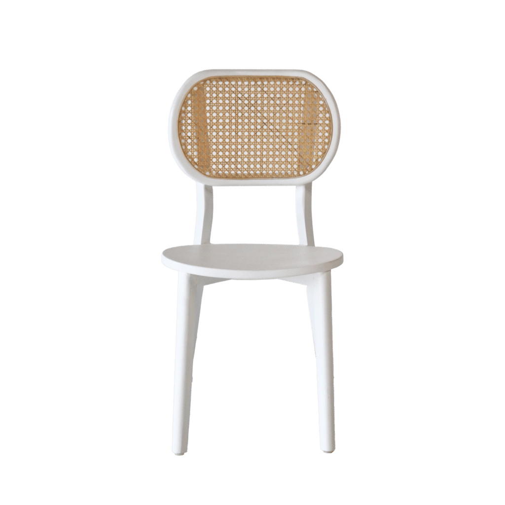 Zambia Chair White Front 1